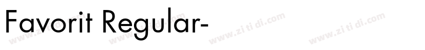 Favorit Regular字体转换